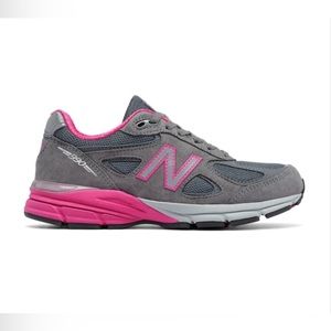 New Balance 990v4 Women’s Size 8.5 Gray Pink Running Shoes Sneaker W990GP4
